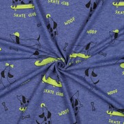 JERSEY MELANGE SKATE CLUB COBALT MELANGE (thumbnail) #3