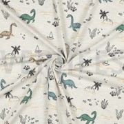 JERSEY MELANGE WATER DINOSAURS ECRU MELANGE (thumbnail) #3
