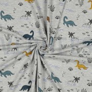 JERSEY MELANGE WATER DINOSAURS LIGHT GREY MELANGE (thumbnail) #3