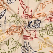 FRENCH TERRY WORK VEHICLES SAND (thumbnail) #3