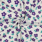 SWEAT MELANGE FLOWERS ECRU MELANGE (thumbnail) #3