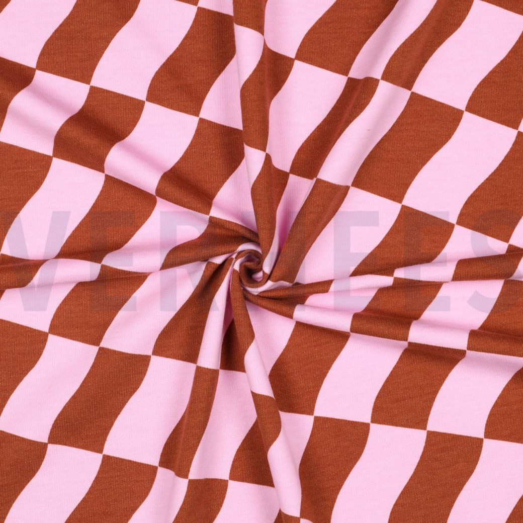 SOFT SWEAT CHECK PINK / BROWN #3