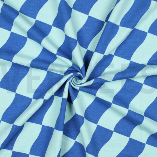 SOFT SWEAT CARREAUX MENTHE / BLEU #7