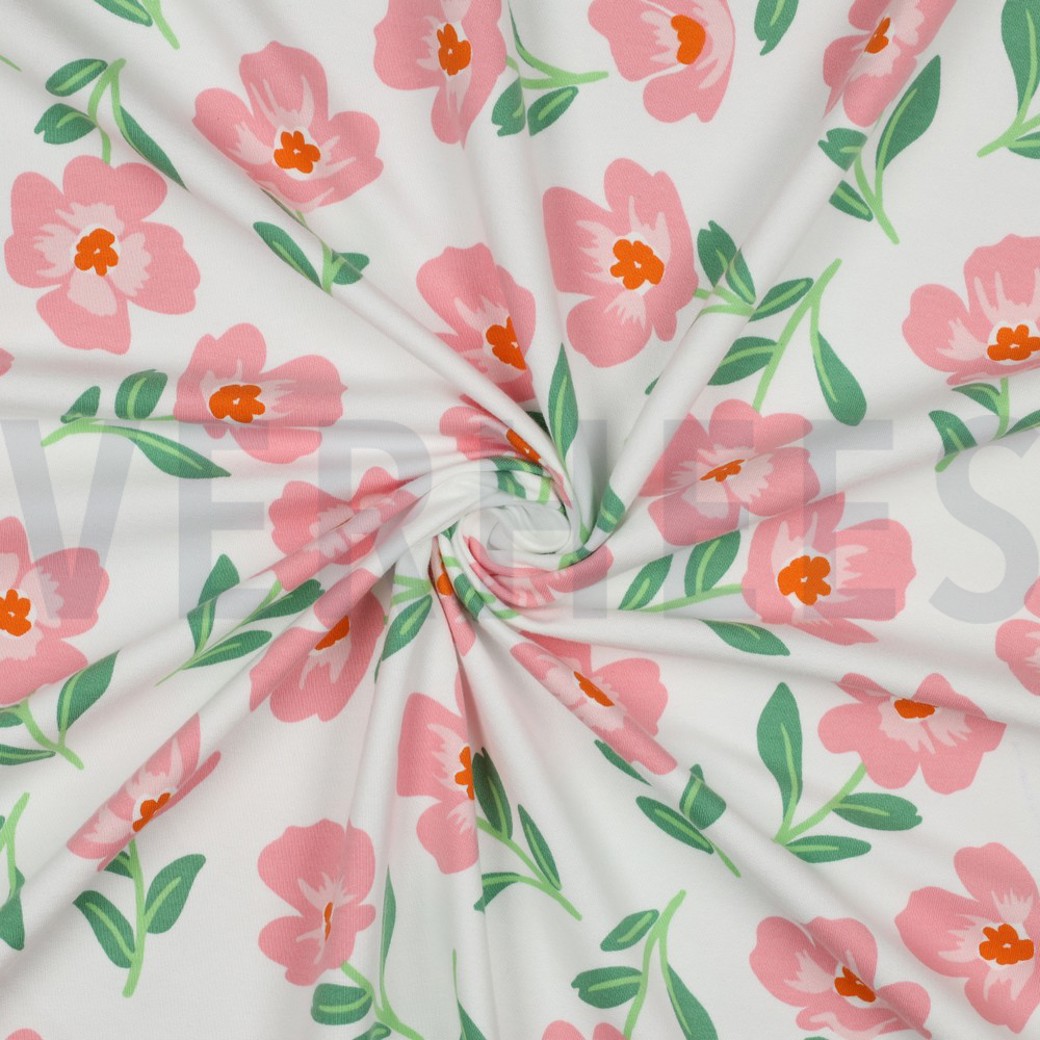 SOFT SWEAT FLOWERS ECRU #3
