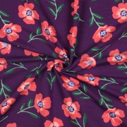 SOFT SWEAT FLOWERS BORDEAUX (thumbnail) #3