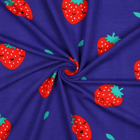 SOFT SWEAT ERDBEEREN KOBALTBLAU #7