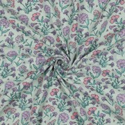DOUBLE GAUZE FLOWERS MINT (thumbnail) #3
