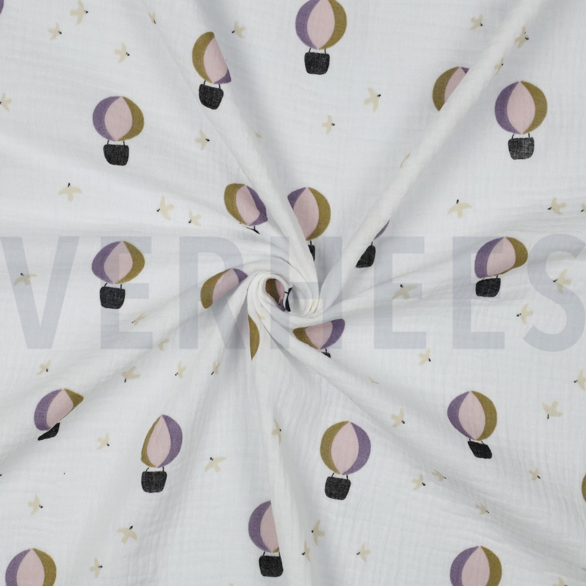 DOUBLE GAUZE HOT AIR BALLOONS WHITE (high resolution) #3