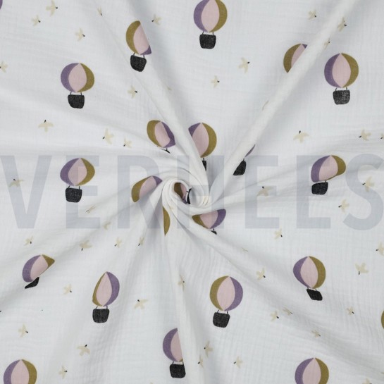 DOUBLE GAUZE HETELUCHTBALLONNEN WIT #7