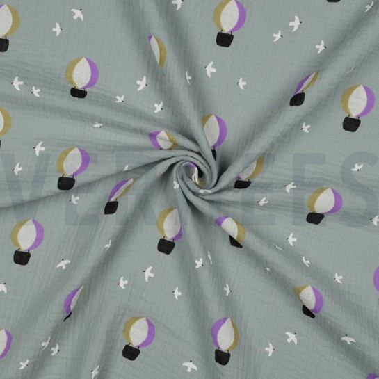 DOUBLE GAUZE HETELUCHTBALLONNEN NILEGROEN #7