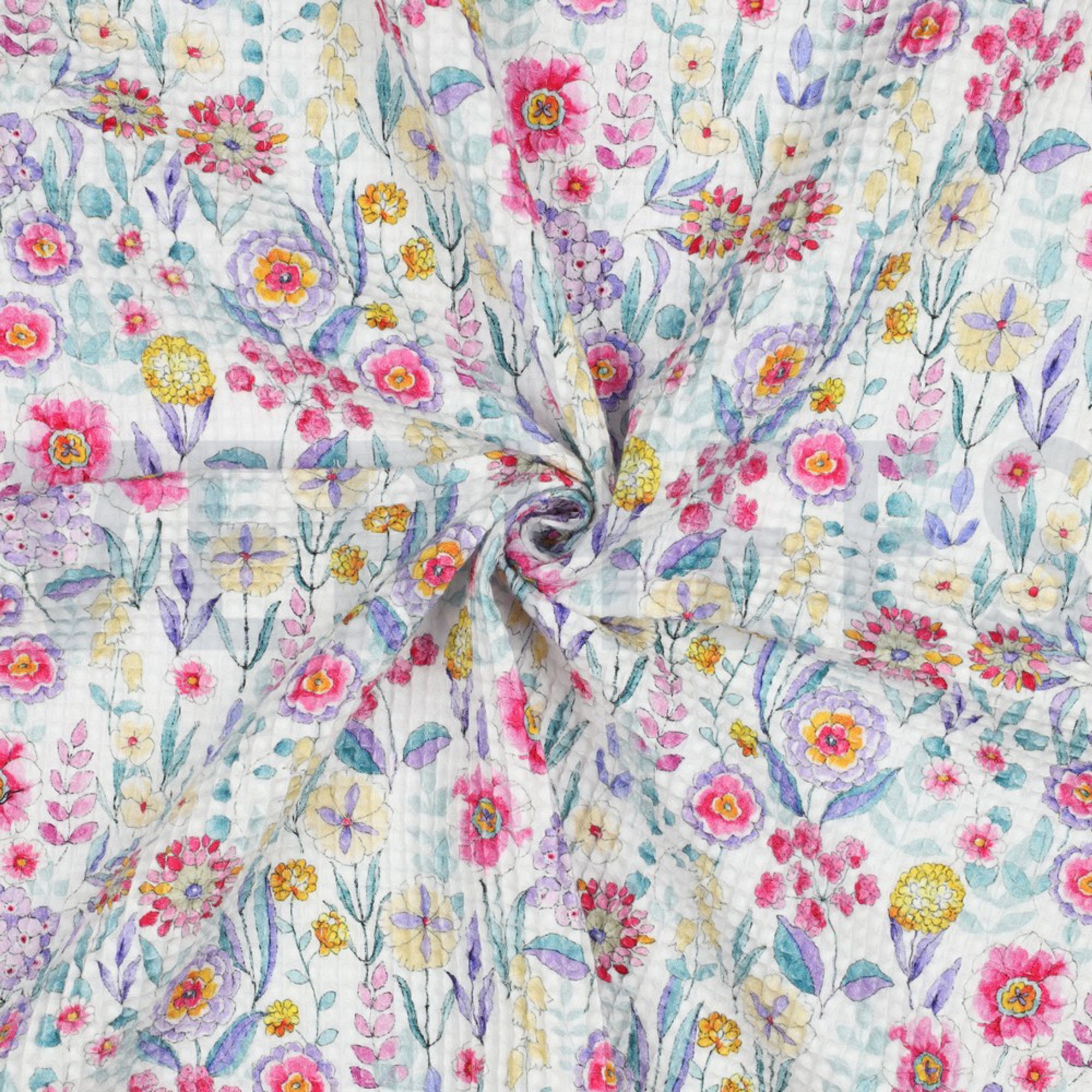 WAFFLE DIGITAL FLOWERS WHITE (high resolution) #3