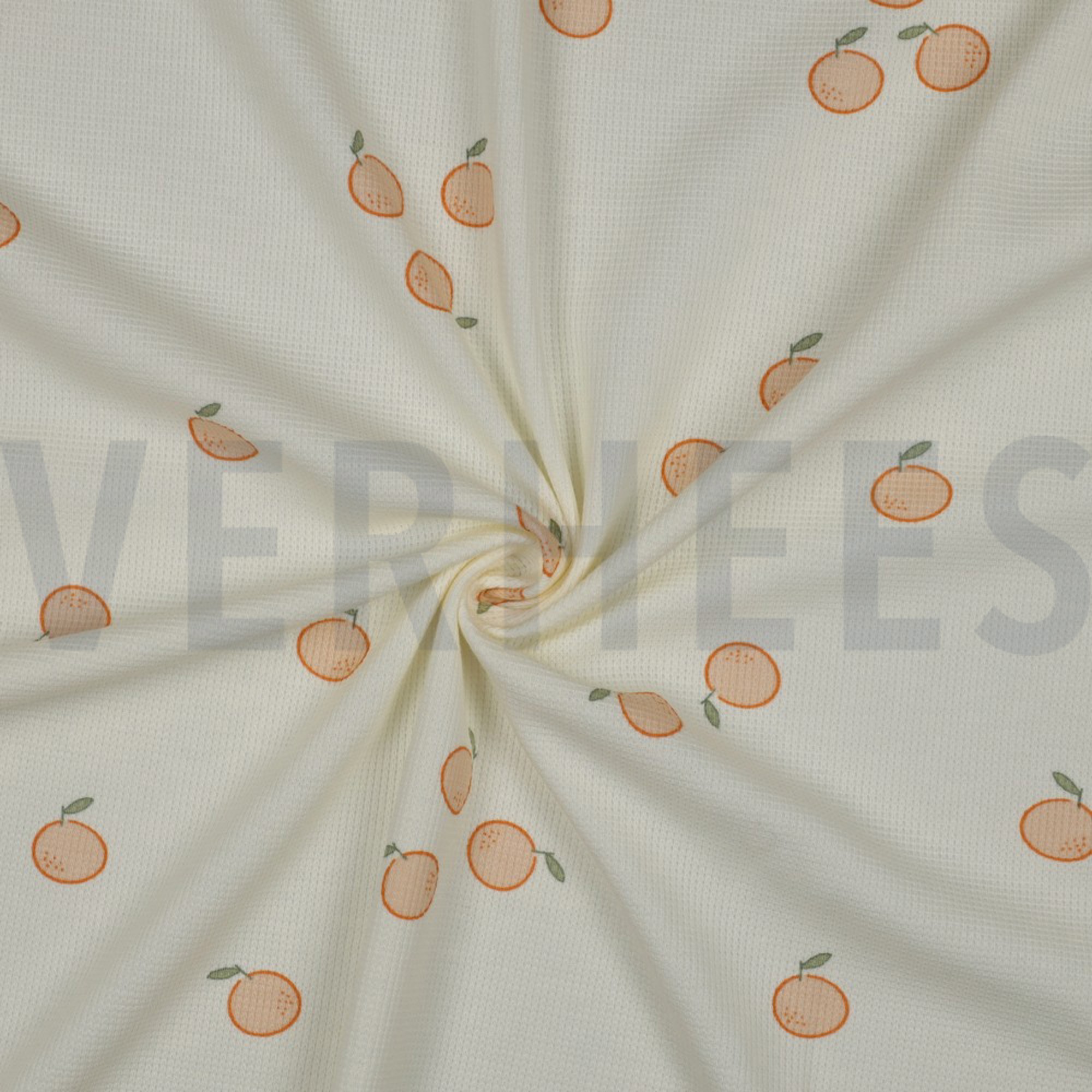 WAFFLE JERSEY ORANGES ECRU (high resolution) #3