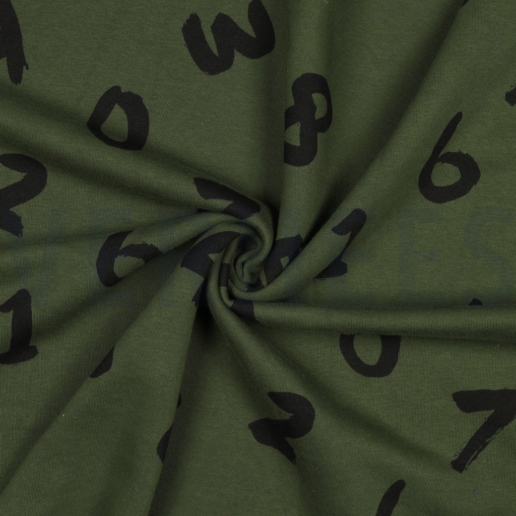 JOGGING NUMBERS ARMY GREEN #3