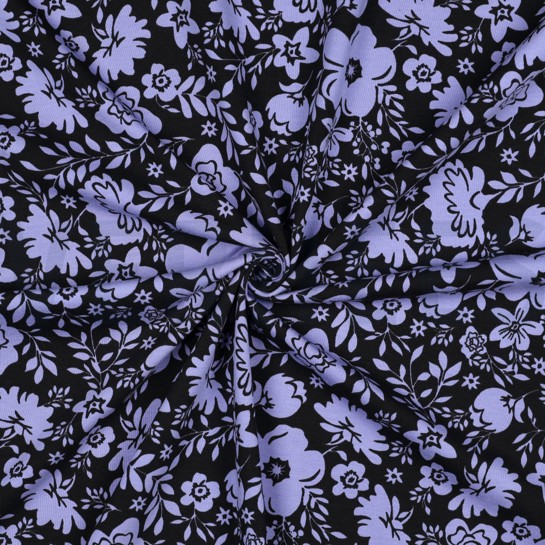 JERSEY BLUMEN SCHWARZ #7