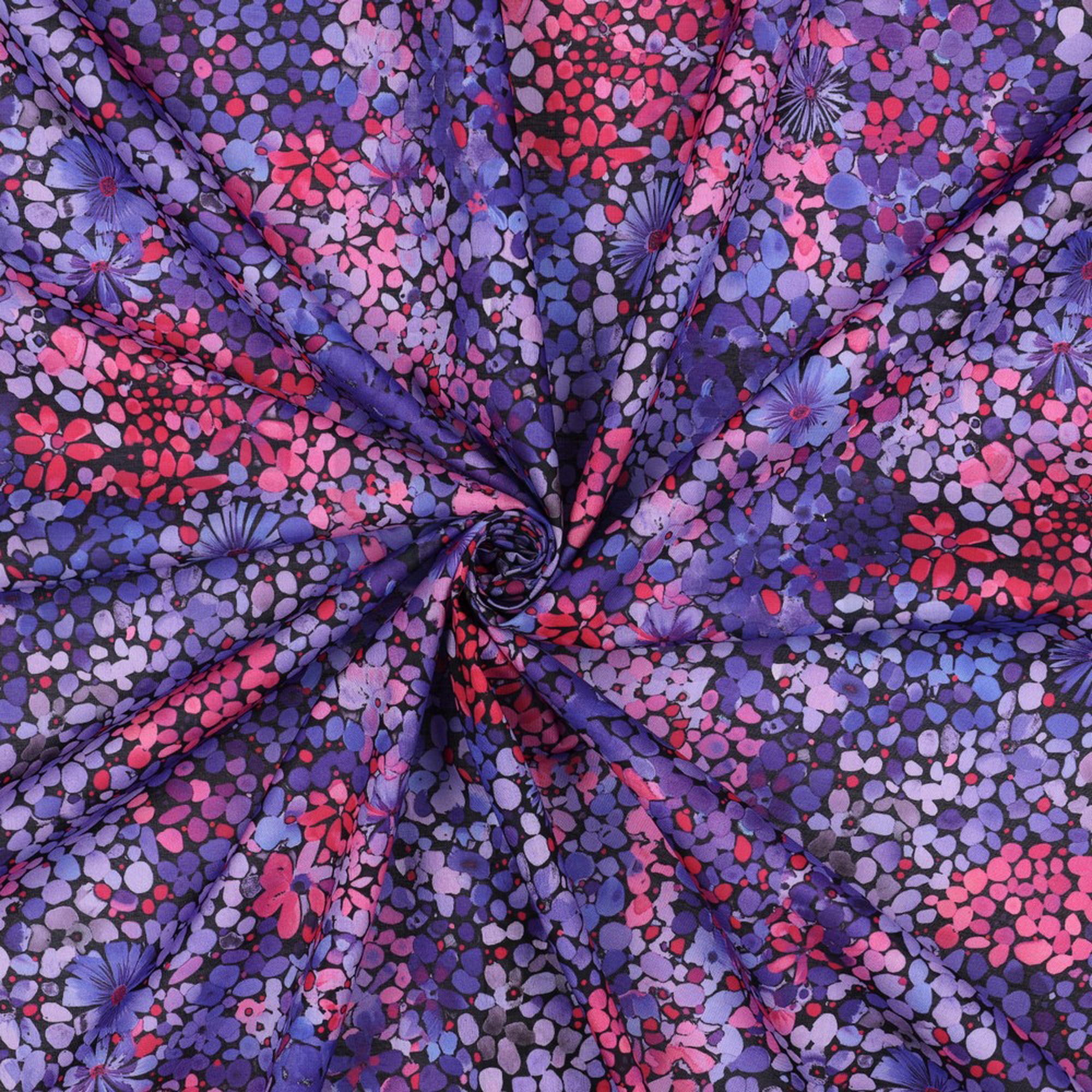 COTTON VOILE DIGITAL FLOWERS PURPLE (high resolution) #3