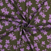 ROSELLA STRETCH FLOWERS ARMY GREEN (thumbnail) #3