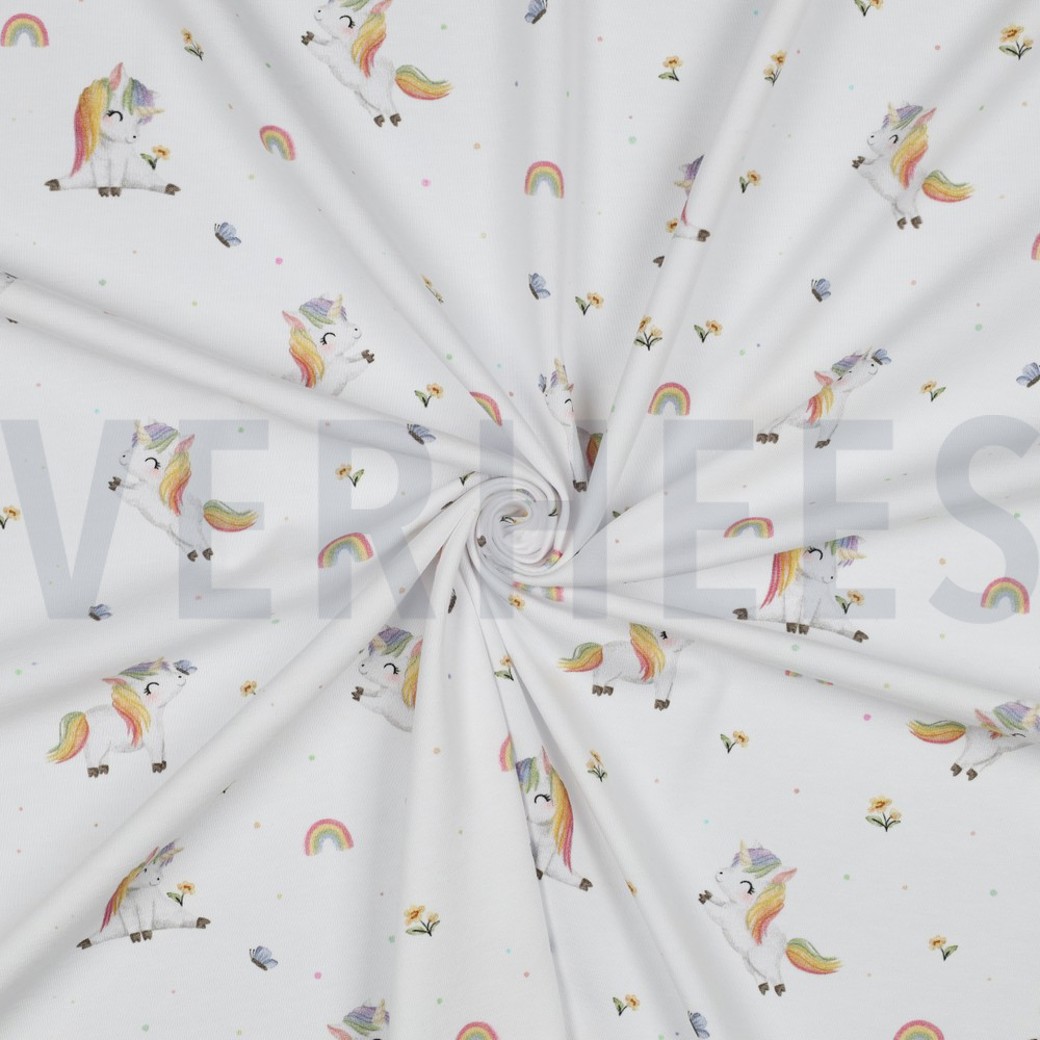 JERSEY GOTS DIGITAL UNICORNS WHITE #3