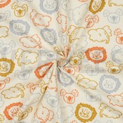 FINE POPLIN SAFARI ANIMALS ECRU (thumbnail) #3