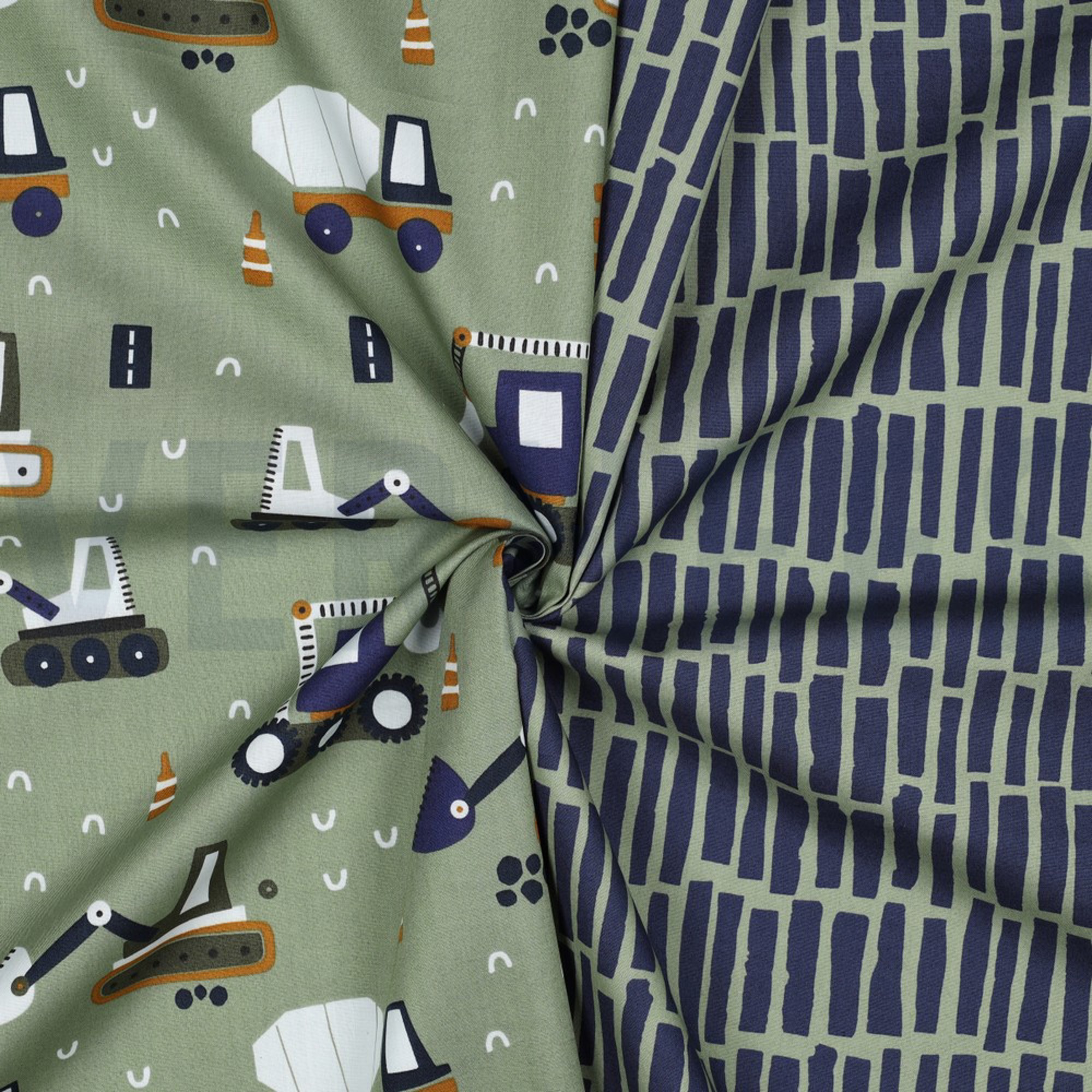 FINE POPLIN VEHICLES ARMY GREEN (high resolution) #3