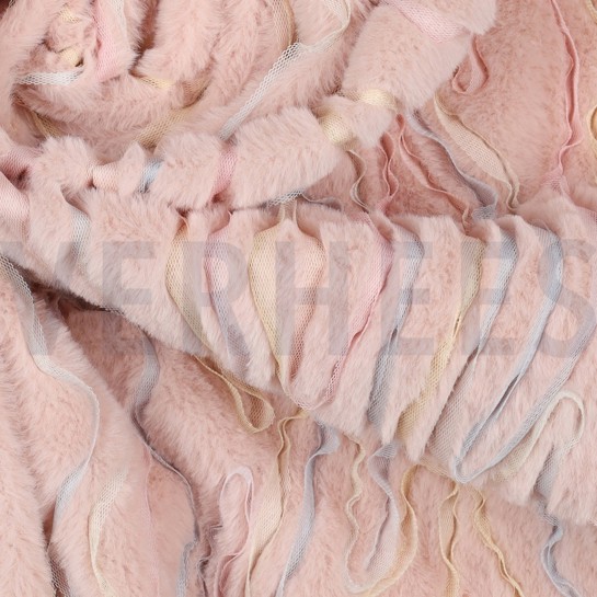 FAUX FUR WITH TULE POWDER #7