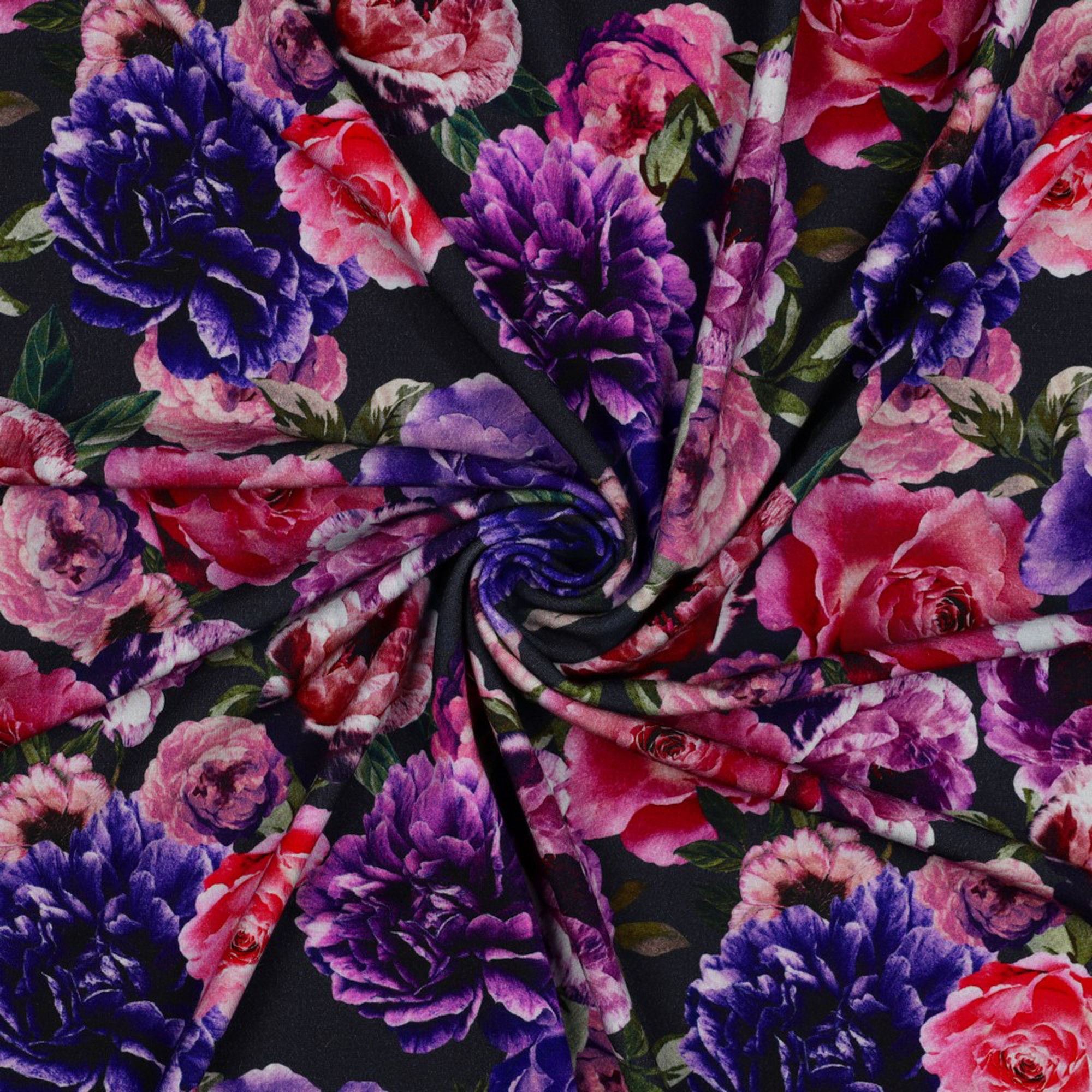 PUNTA DI ROMA DIGITAL FLOWERS NAVY (high resolution) #3