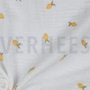 DOUBLE GAUZE EMBROIDERY LEMON WHITE (thumbnail) #3