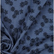 DOUBLE GAUZE EMBROIDERY FLOWER JEANS (thumbnail) #3