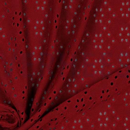 EYELET STRETCH WEINROT #7