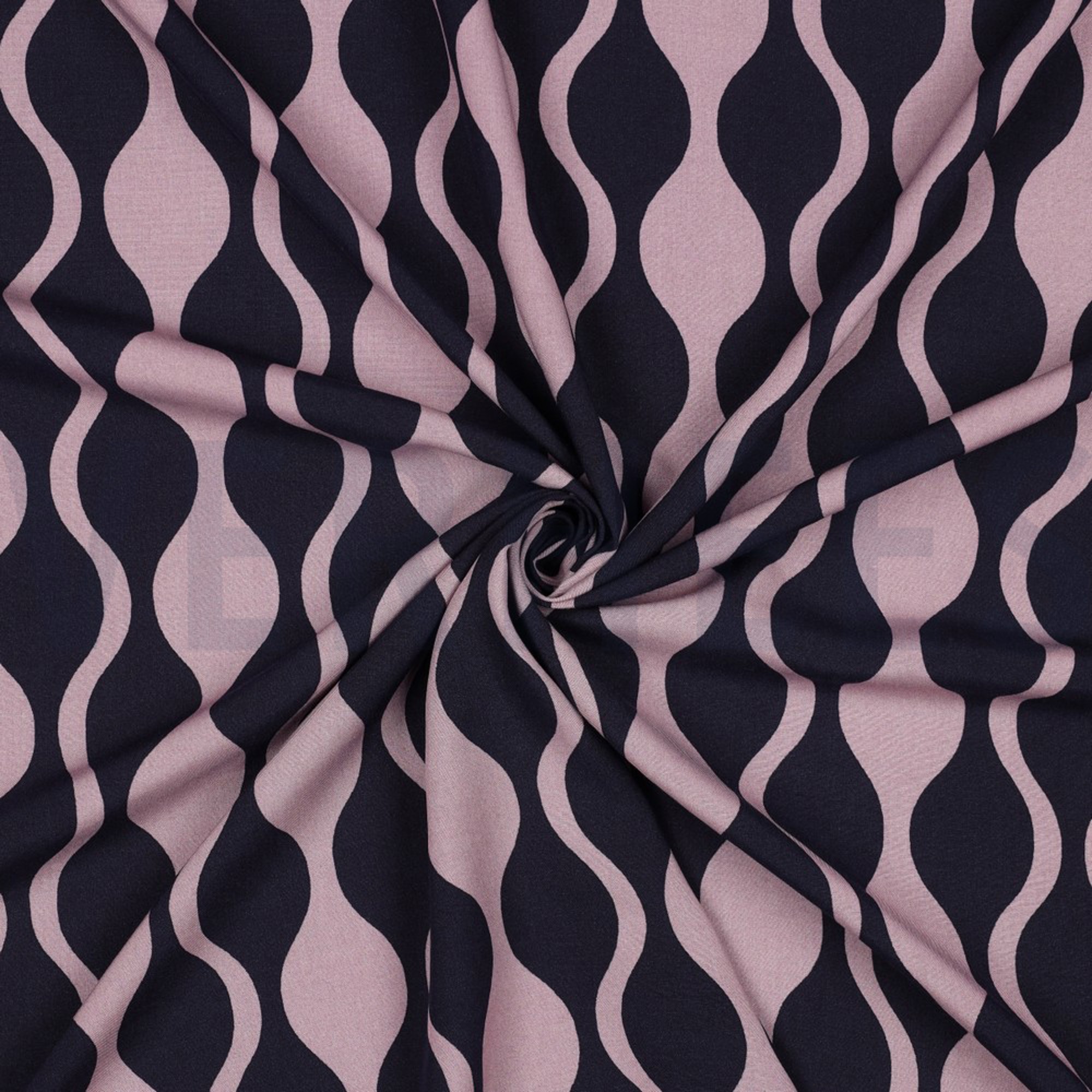 LENZING ECOVERO ABSTRACT NAVY / MAUVE (high resolution) #3