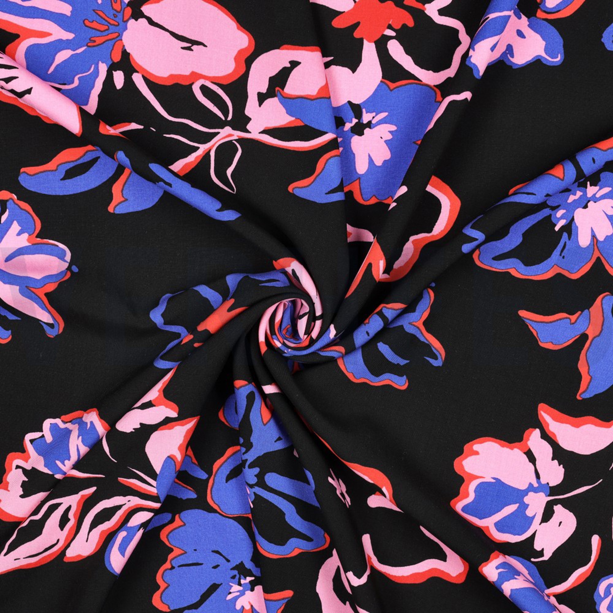 LENZING ECOVERO FLOWERS BLACK (high resolution) #3