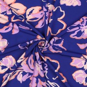 LENZING ECOVERO FLOWERS COBALT (thumbnail) #3