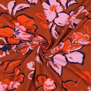 LENZING ECOVERO FLOWERS CARAMEL (thumbnail) #3