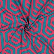MAGNOLIA STRETCH GEOMETRIC FUCHSIA (thumbnail) #3
