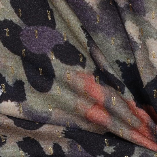 VISCOSE LUREX DIGITAAL ABSTRACT AUGURK #7