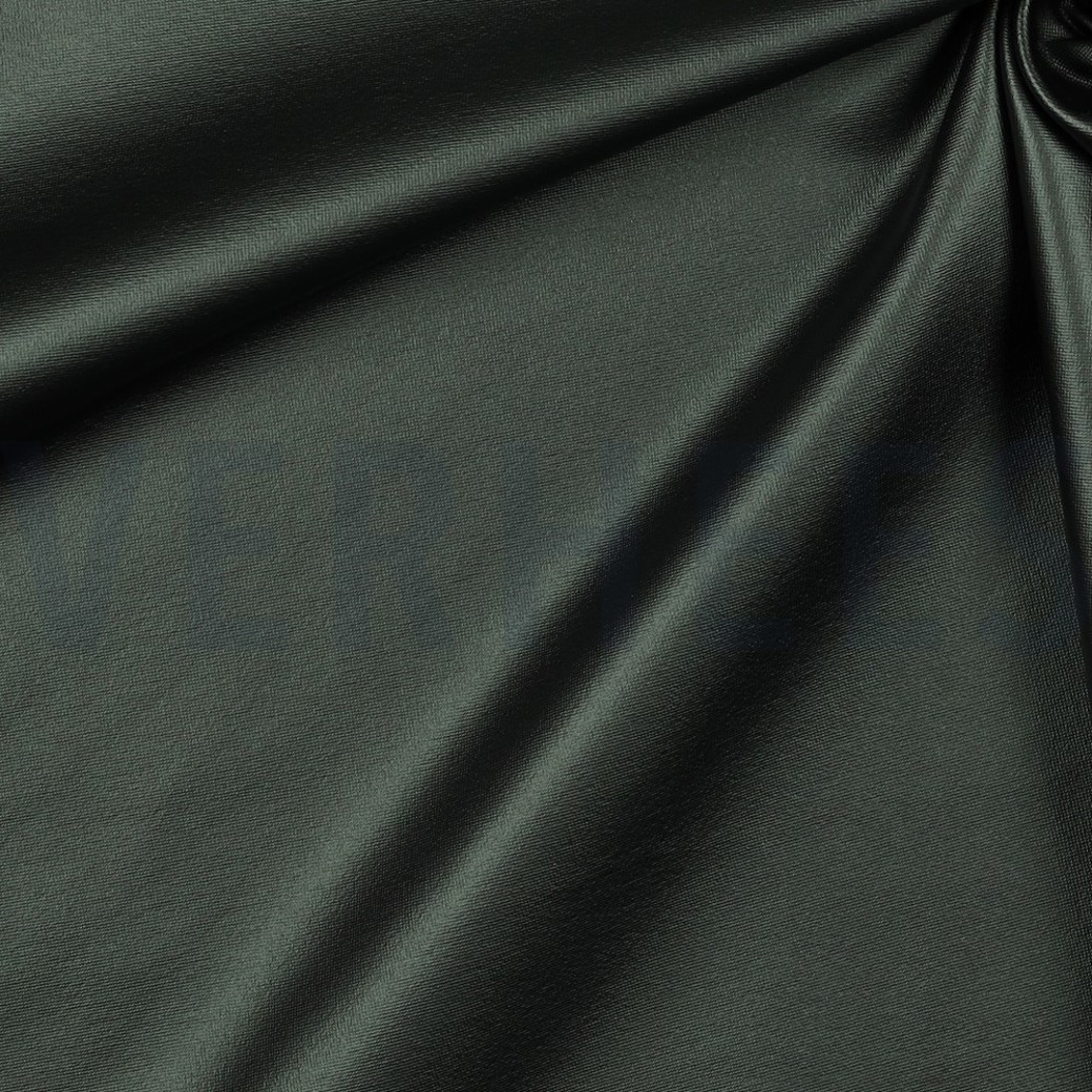 FAUX LEATHER SOFT STRETCH METALLIC GREEN/ BLACK #3