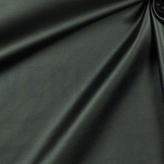 FAUX LEATHER SOFT STRETCH METALLIC GREEN/ BLACK #7