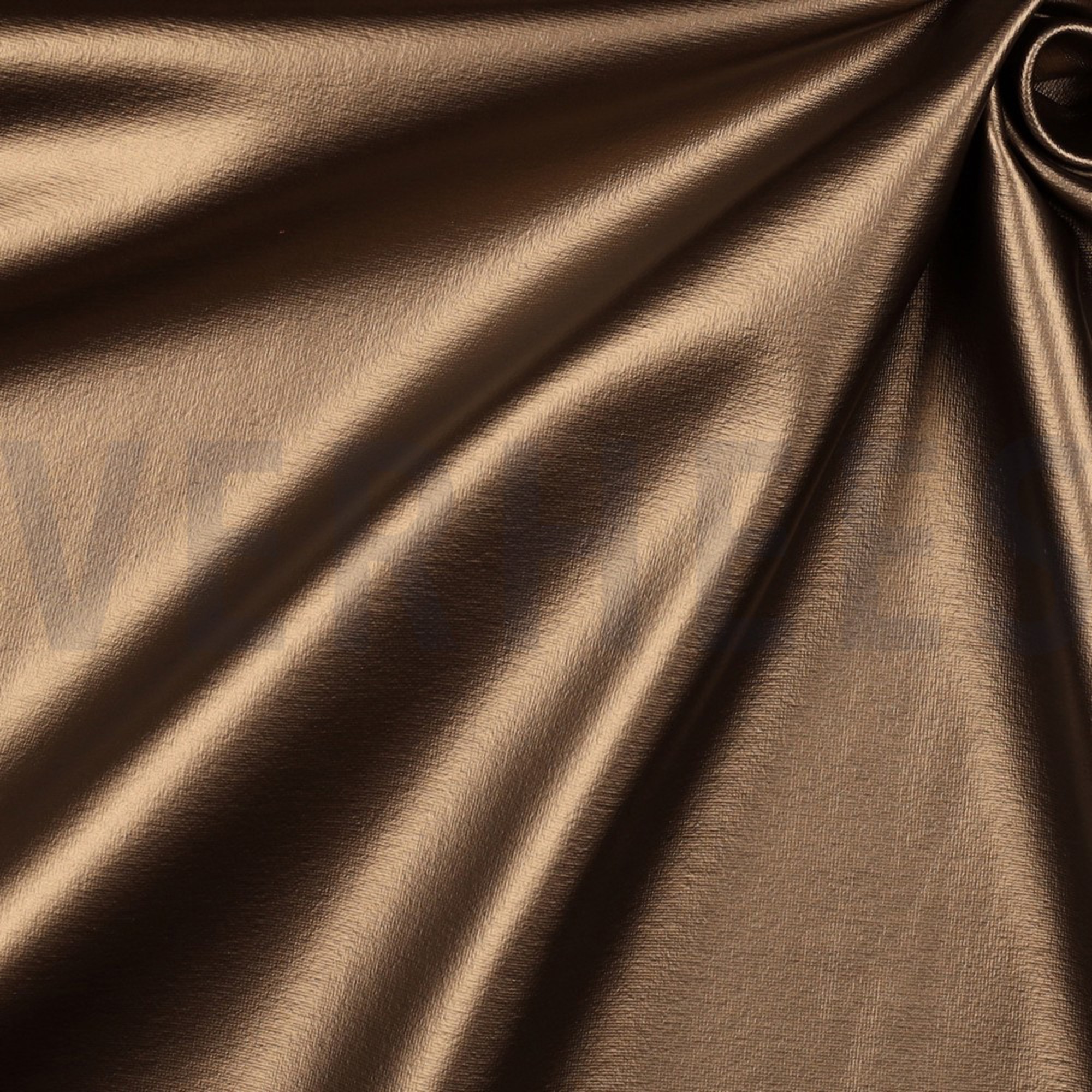 FAUX LEATHER SOFT STRETCH METALLIC BRONZE/BLACK (high resolution) #3