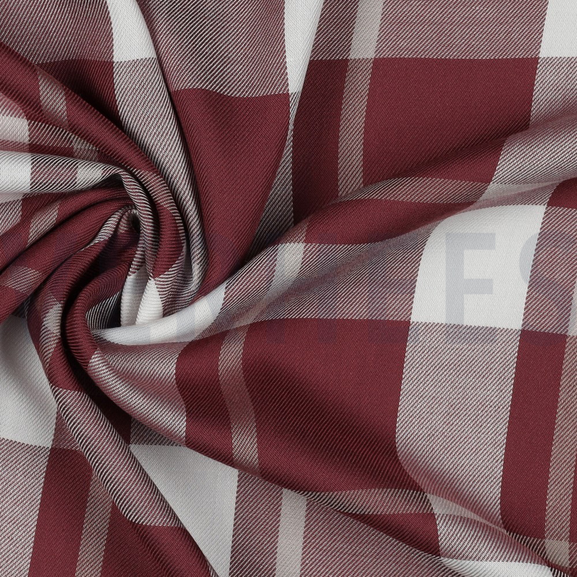 VISCOSE YARN DYED CHECK BERRY (high resolution) #3