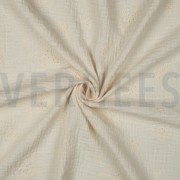 DOUBLE GAUZE EMBROIDERY FLOWERS NATURAL (thumbnail) #3