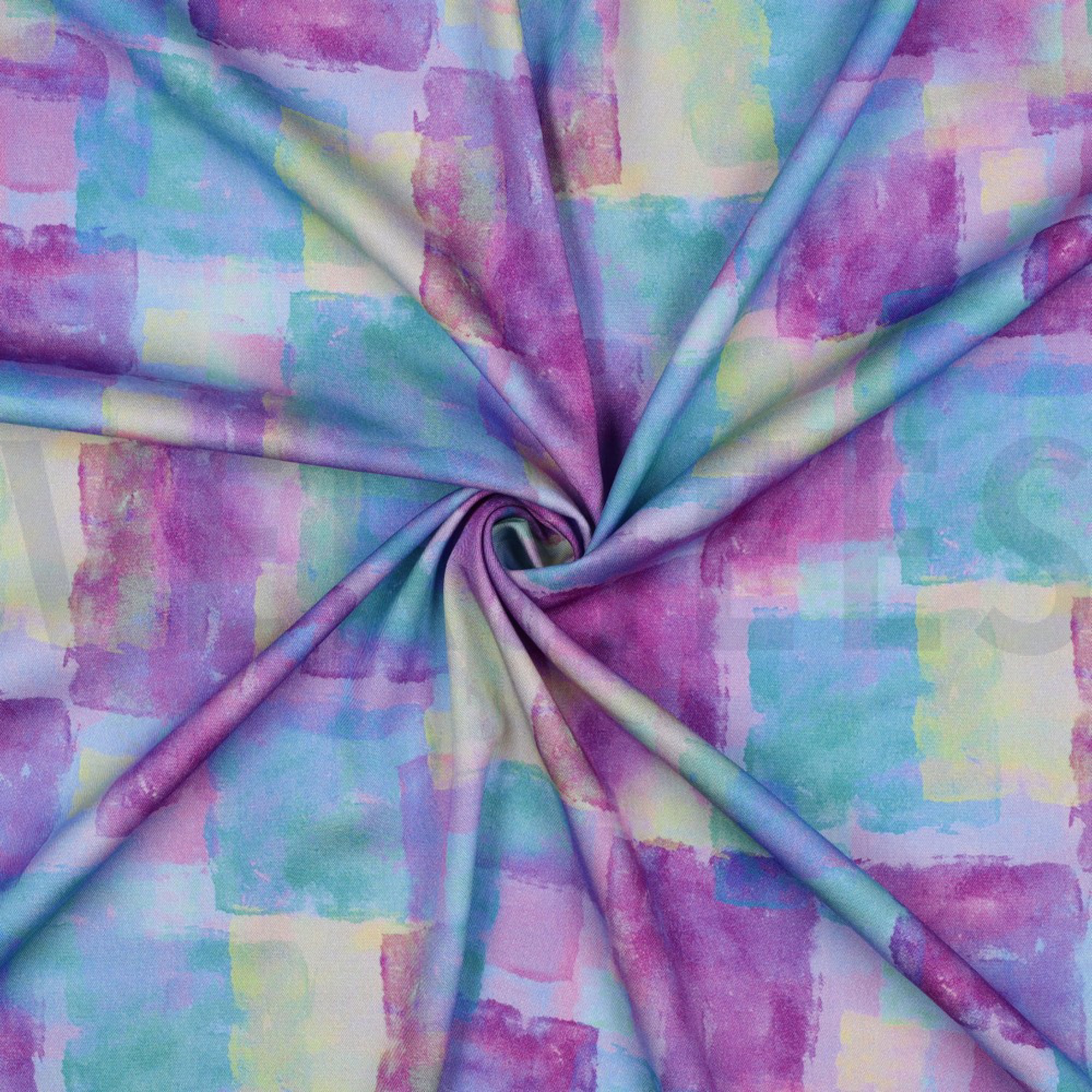 ROSELLA STRETCH DIGITAL SHAPES BLUE / PURPLE (high resolution) #3