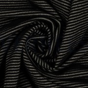 KNITTED JACQUARD LUREX STRIPE BLACK  (thumbnail) #3