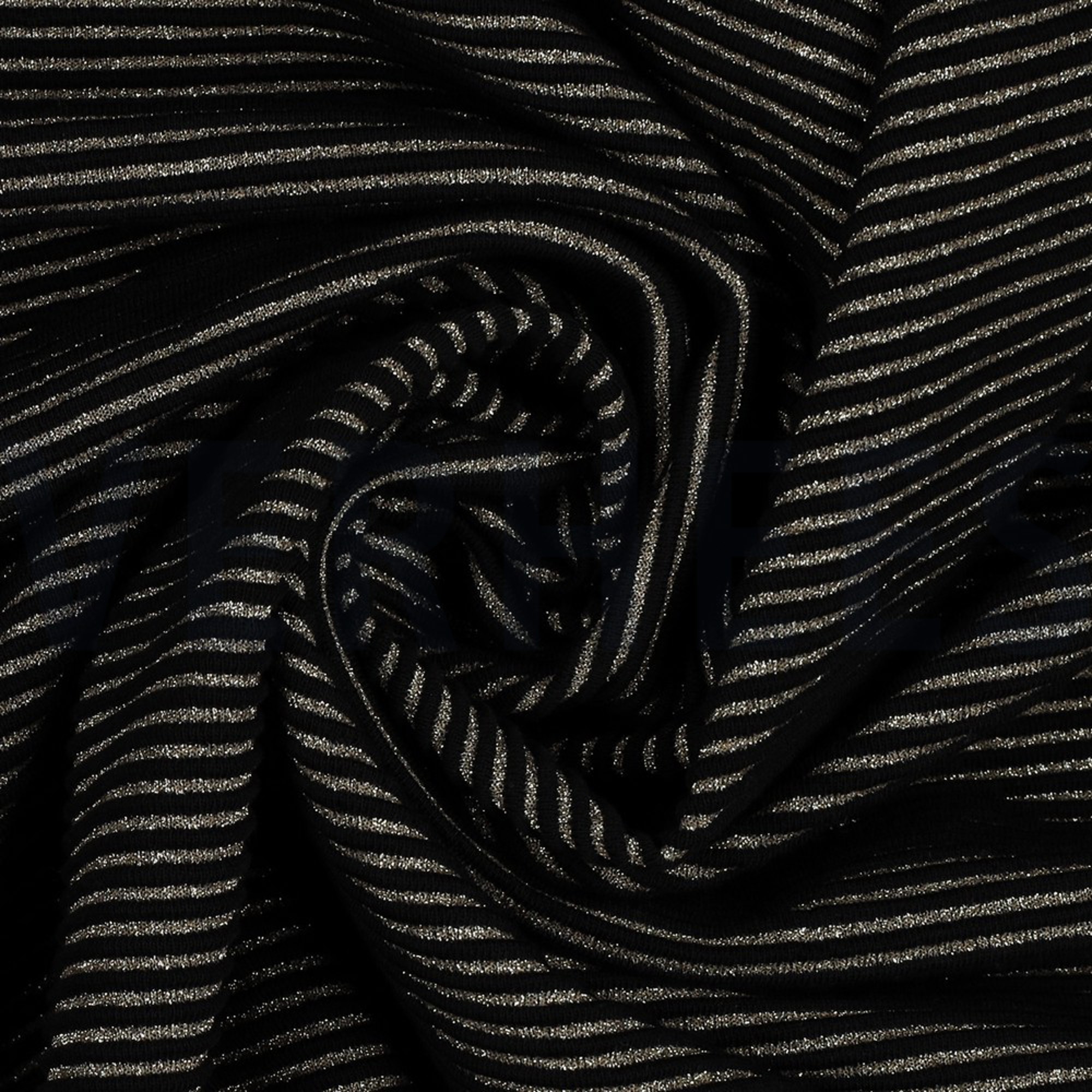 KNITTED JACQUARD LUREX STRIPE BLACK  (high resolution) #3