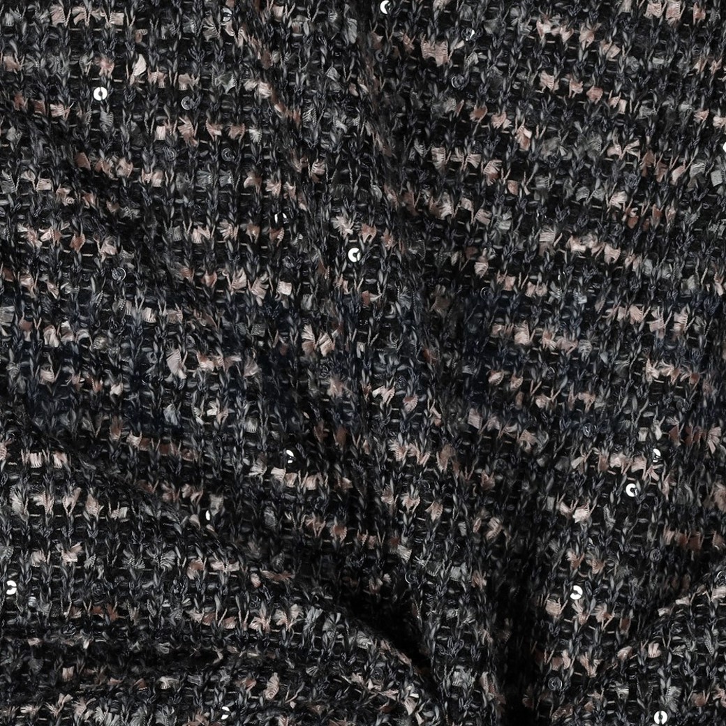 KNIT WITH SPANGLE POWDER GREY #3