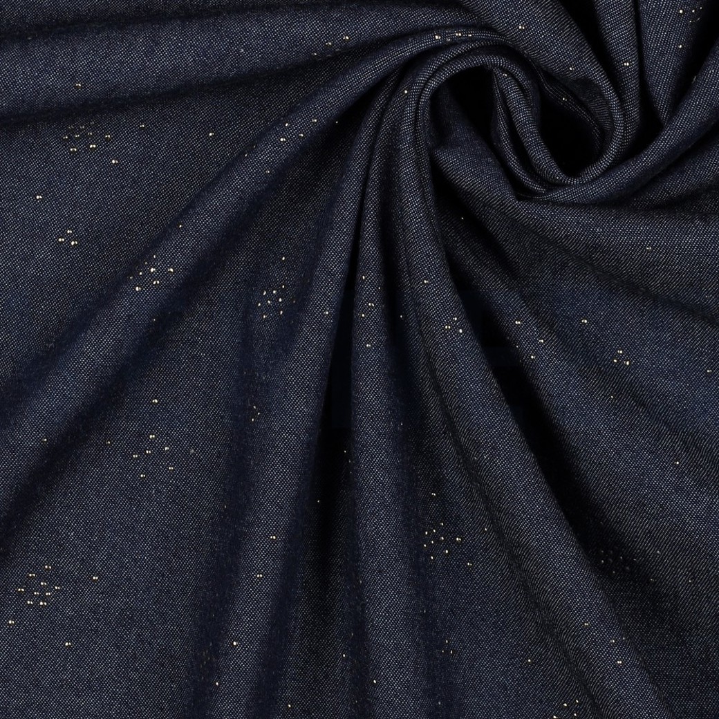 JEANS GLITTER SMALL DOTS INDIGO #3