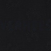 DOUBLE GAUZE EMBROIDERY FLOWERS BLACK (thumbnail) #3