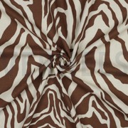 LINEN VISCOSE ANIMAL SKIN BROWN (thumbnail) #3
