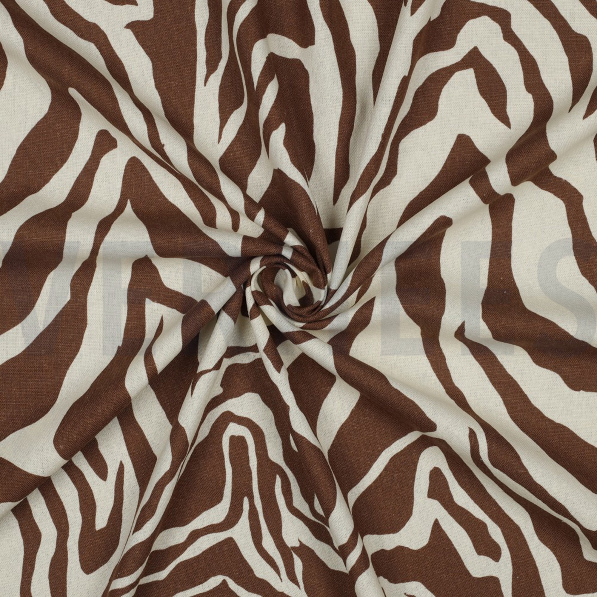 LINEN VISCOSE ANIMAL SKIN BROWN (high resolution) #3