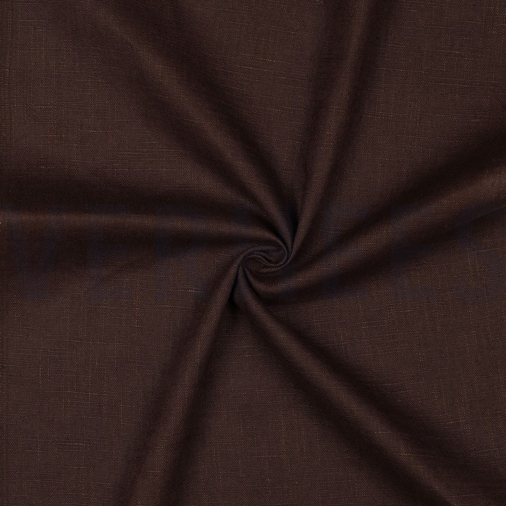 LINEN WASHED 230 gm2 DARK BROWN #3
