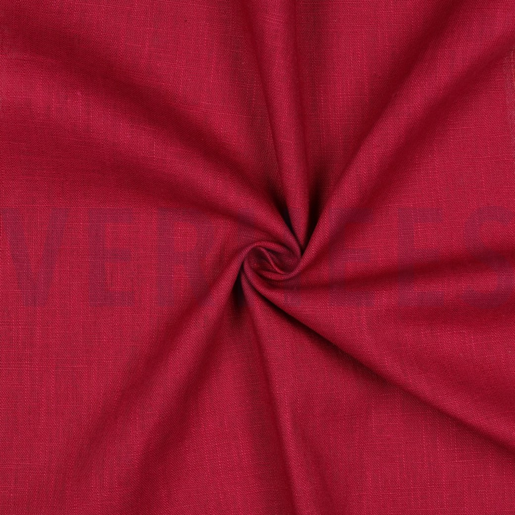 LINEN WASHED 230 gm2 CERISE #3