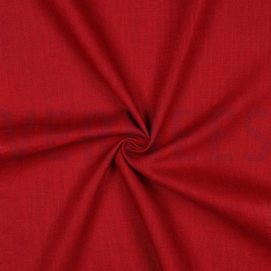 LEINEN GEWASCHEN 230 GM2 DUNKELROT #7